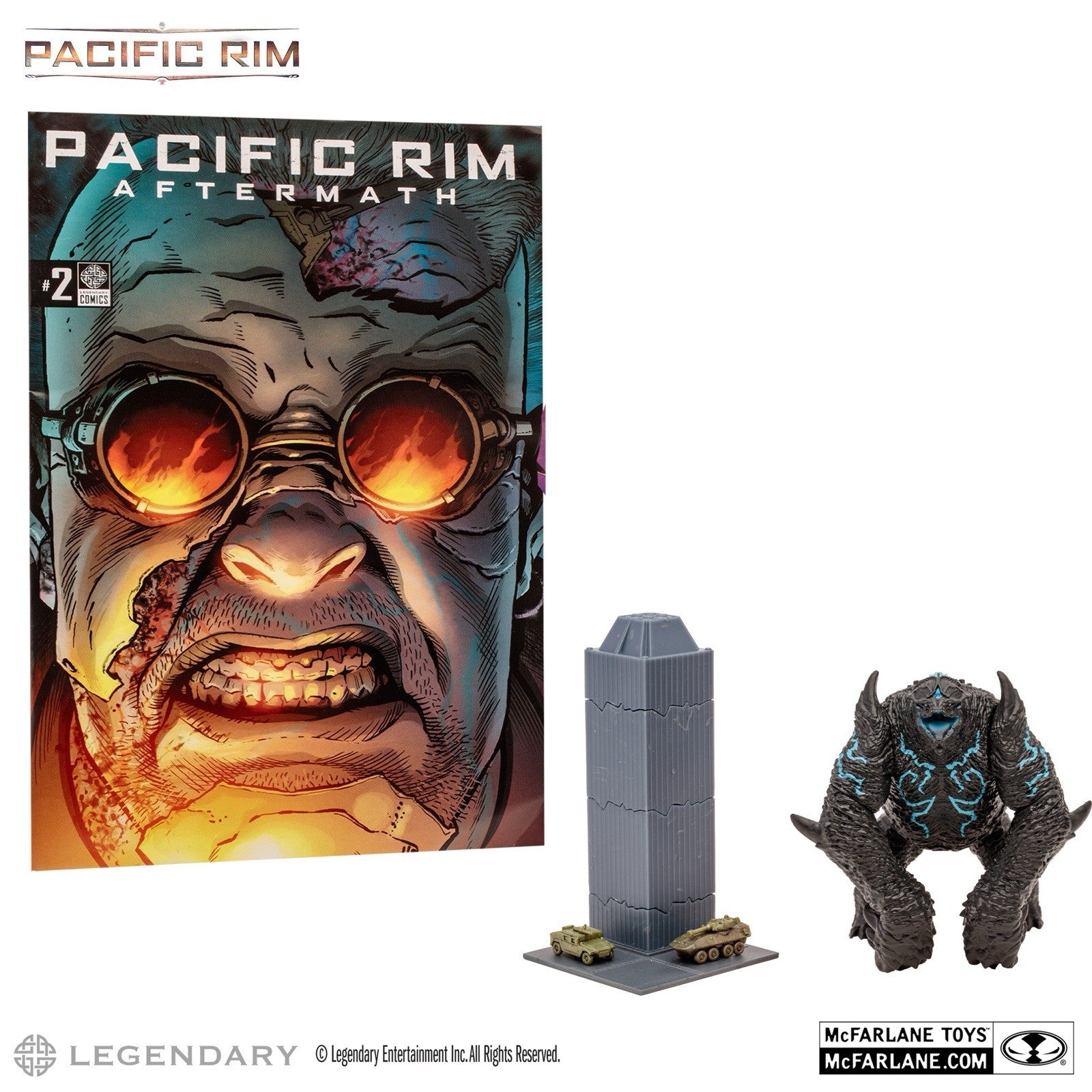 McFarlane Toys Pacific Rim Leatherback (Kaiju) Action Figure And Comic