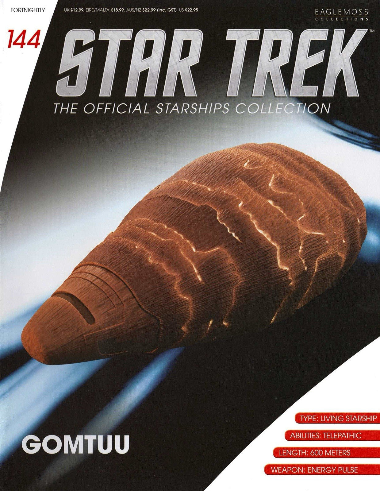 Eaglemoss Star Trek Official Starships Collection #144 Gomtuu & Magazine