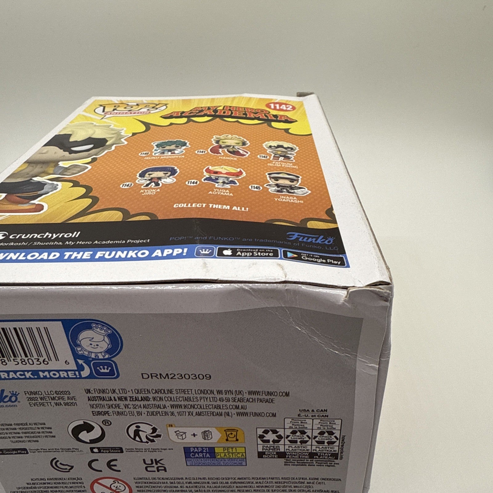 Funko Pop! My Hero Academia - Fatgum (Slim Form) 1142 Vinyl Figure (Damaged Box)