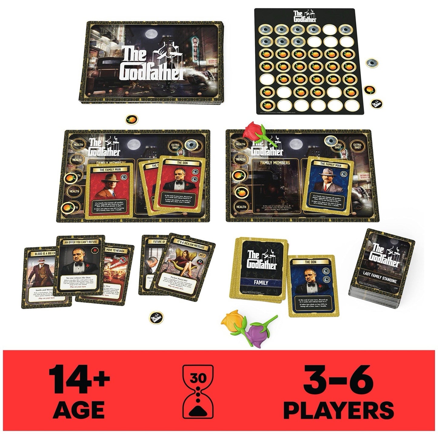 The Godfather Last Family Standing Board Game - 3-6 Players - Ages 14+