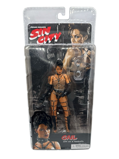 NECA Sin City Series 1 Gail Action Figure with Uzi & Handcuffs
