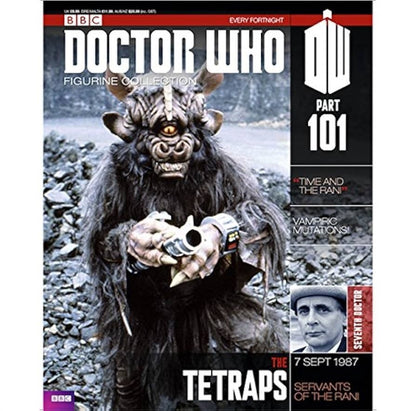 Eaglemoss Doctor Who Figurine Collection #101 Tetrap w/ Magazine