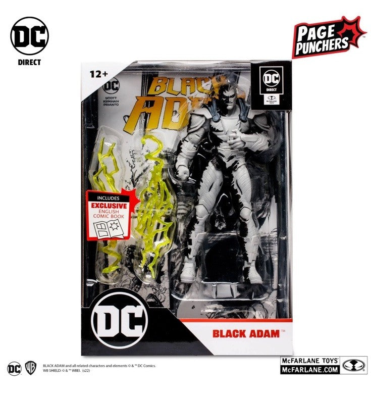 (Damaged) DC Direct Black Adam Action Figure - Exclusive Comic Book Edition