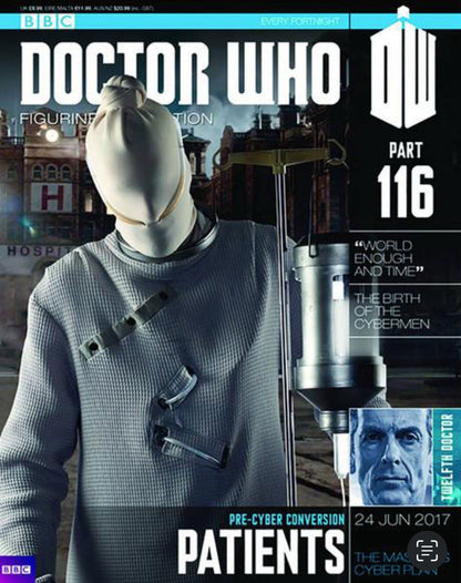Eaglemoss Doctor Who Figurine Collection #116 Patient w/ Magazine
