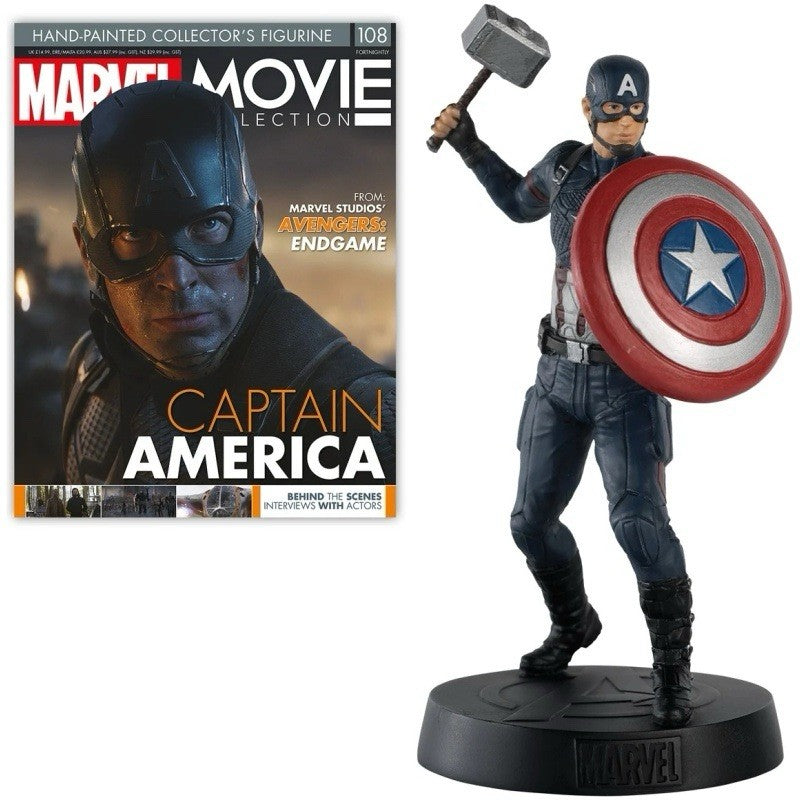 Eaglemoss Marvel Movie Collection #108 Captain America Figure & Magazine