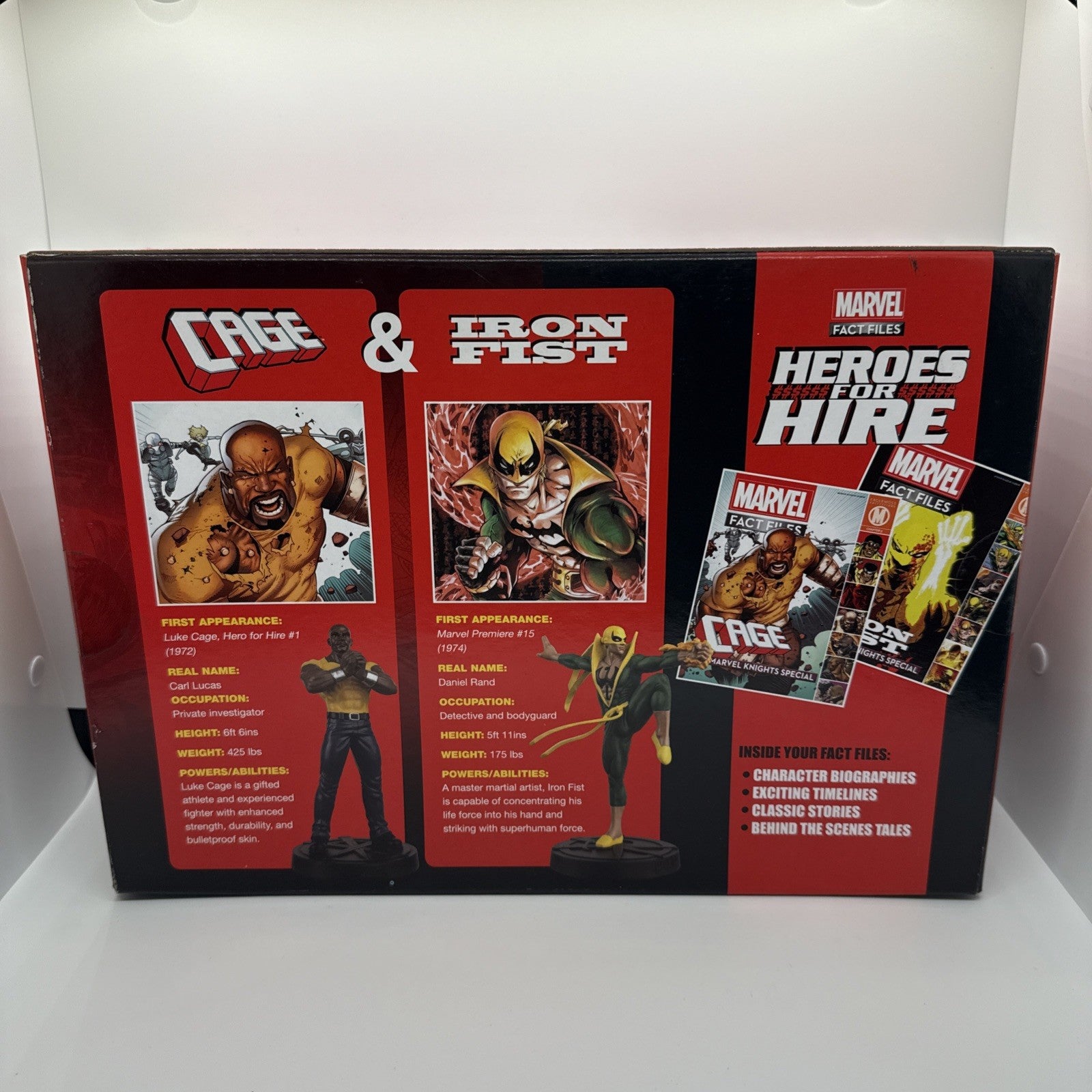 Eaglemoss Marvel Fact Files Heroes for Hire Luke Cage & Iron Fist 6" Figurines  