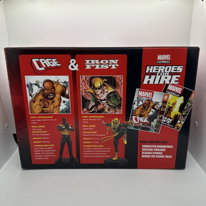 Eaglemoss Marvel Fact Files Heroes for Hire Luke Cage & Iron Fist 6" Figurines  