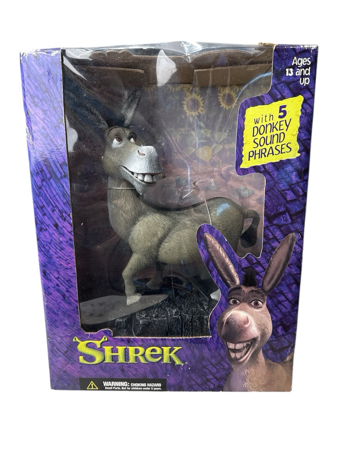 McFarlane Toys Shrek Donkey Talking Figure with Sound Phrases – Box Wear