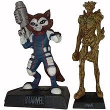 Eaglemoss Classic Marvel Figurine Collection – Rocket Raccoon & Groot (Box Worn)