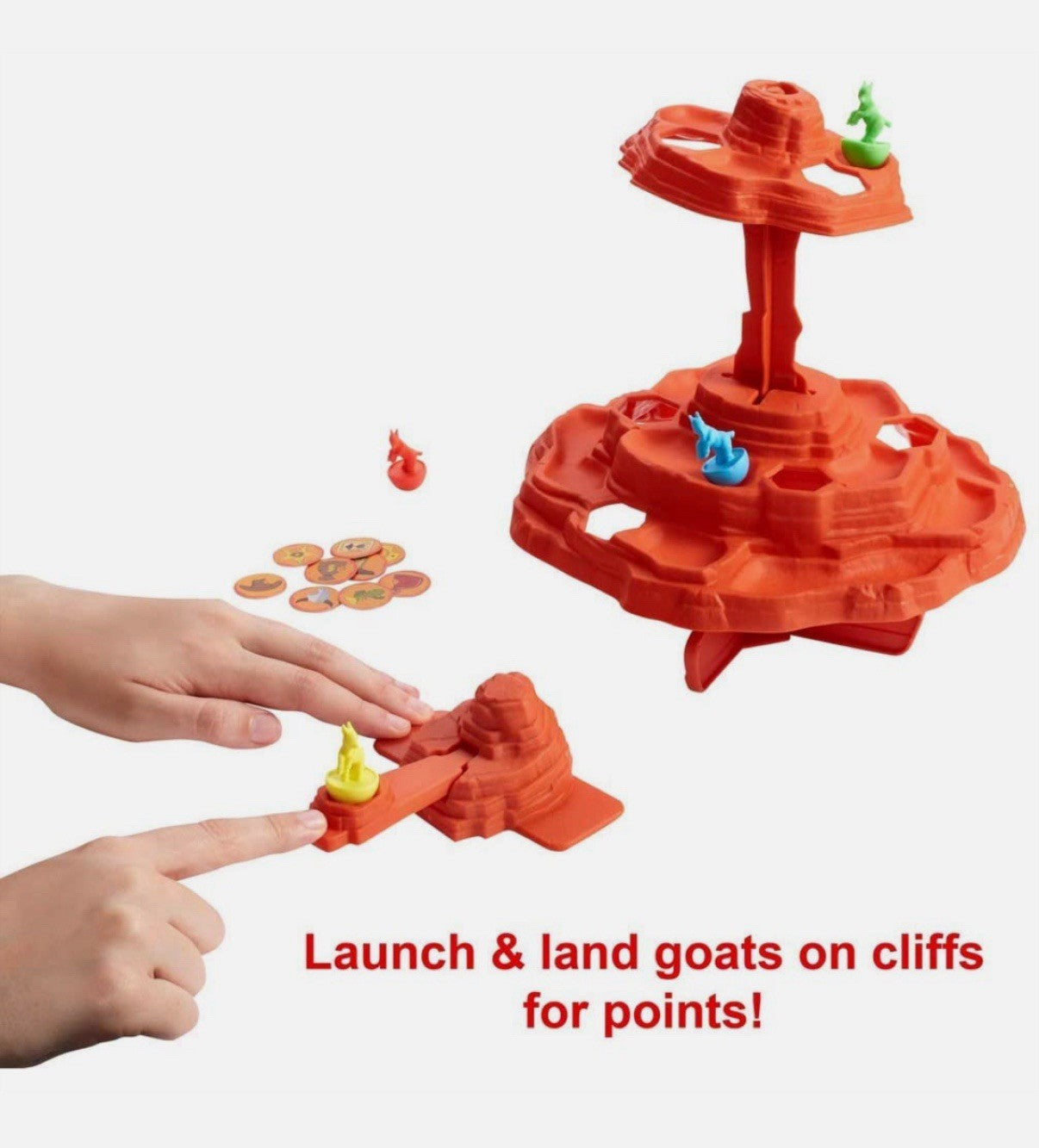 Goat Slingers Kids Game With Cliff Tower And Launcher
