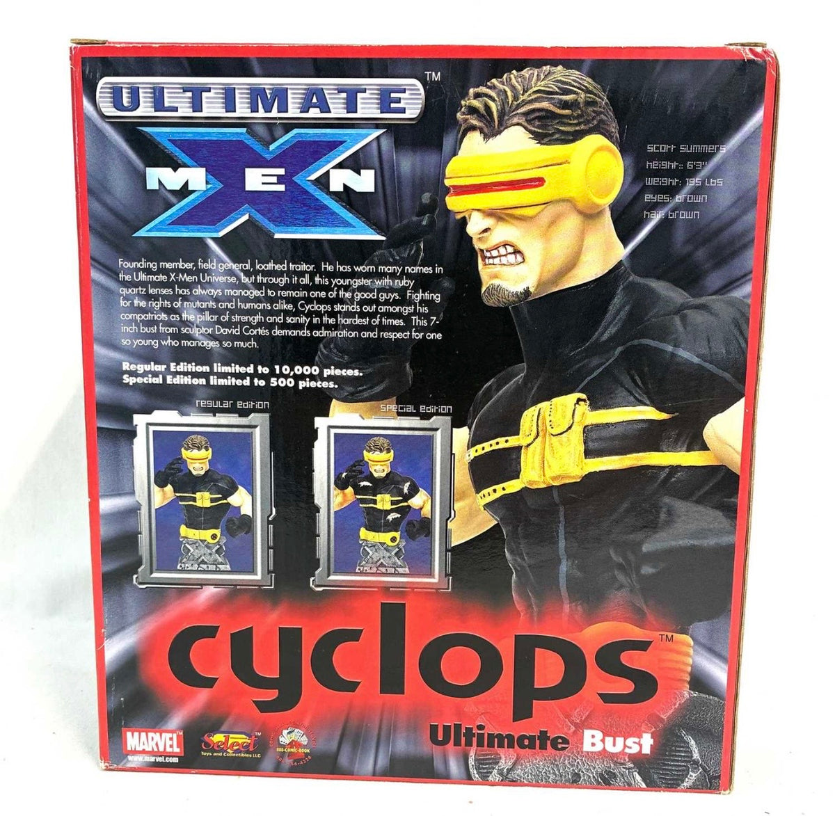 Marvel Ultimate X-Men Cyclops Ultimate Bust – Diamond Select – Limited Edition 1 of 10,000