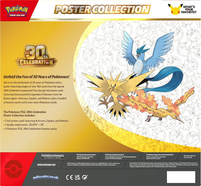 Pokémon TCG 30th Celebration Poster Collection 3 Booster Packs