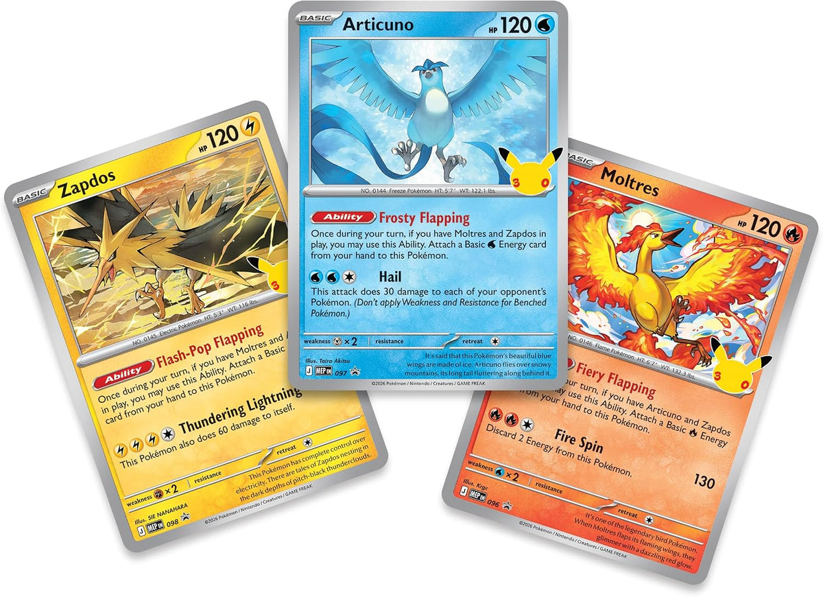 Pokémon TCG 30th Celebration Poster Collection 3 Booster Packs