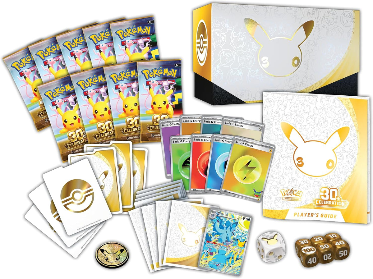 Pokémon TCG 30th Celebration Elite Trainer Box ETB 9 Booster Packs