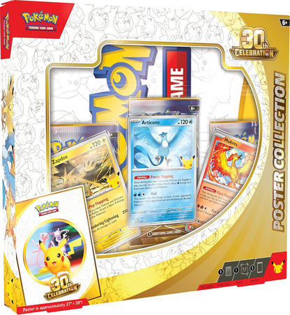Pokémon TCG 30th Celebration Poster Collection 3 Booster Packs