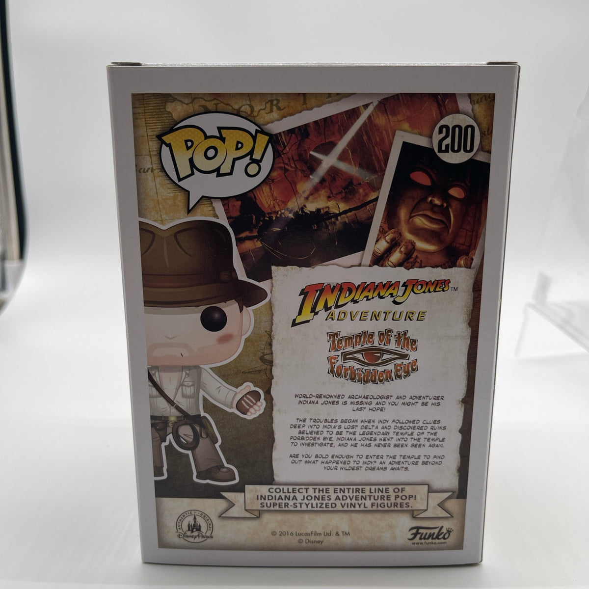Funko Pop! Indiana Jones Adventure Indiana Jones #200 Disney Parks Exclusive