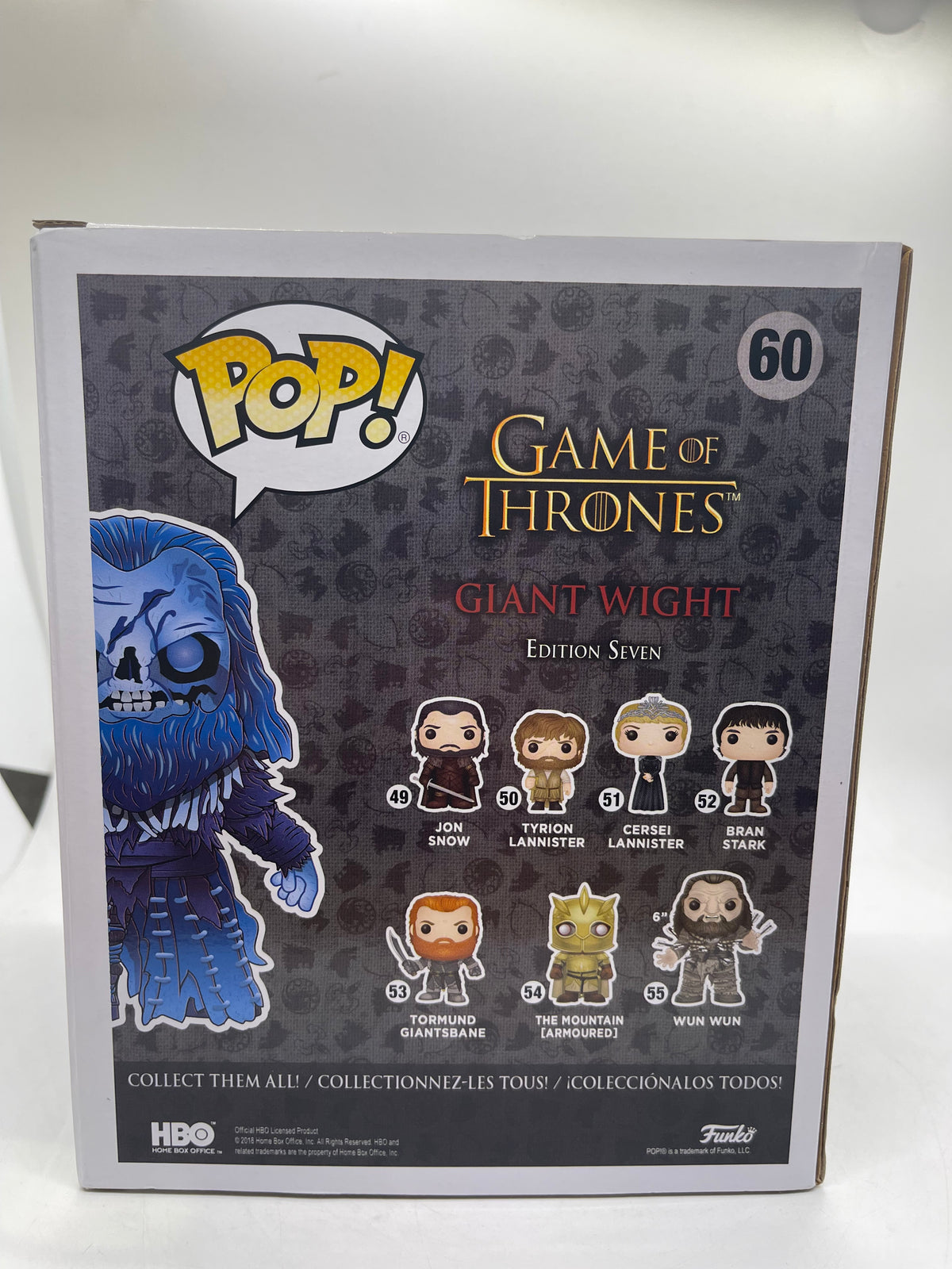 Funko Pop! Giant Wight #60 Vinyl Figure - Game of Thrones 2018 Exclusive