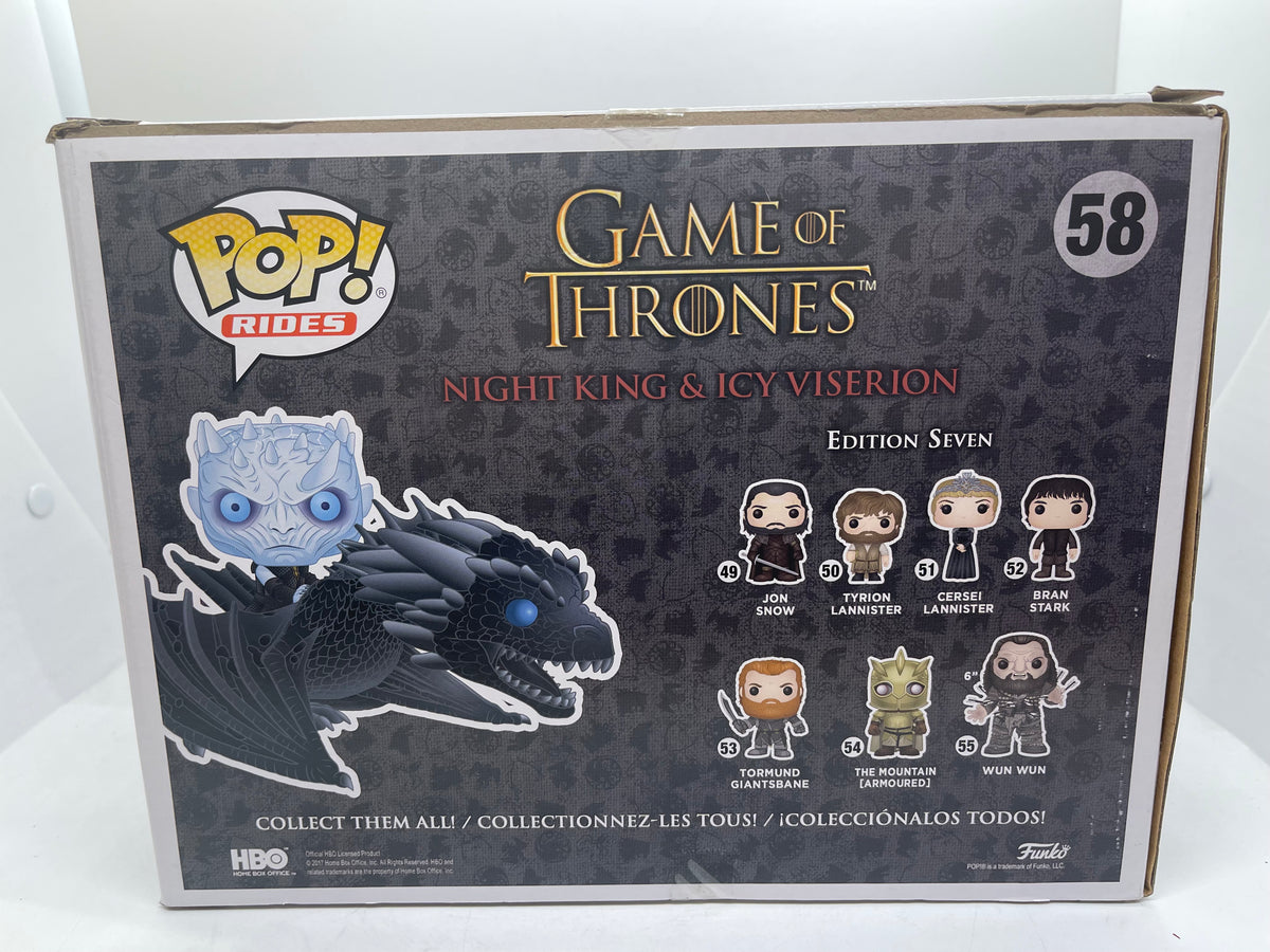 Funko Pop! Rides Game of Thrones Night King & Viserion GITD Box #58