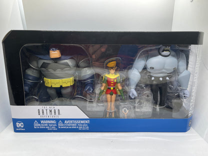 DC Collectibles The New Batman Adventures Batman, Robin & Mutant Leader 3-Pack 27-Piece Figure Set