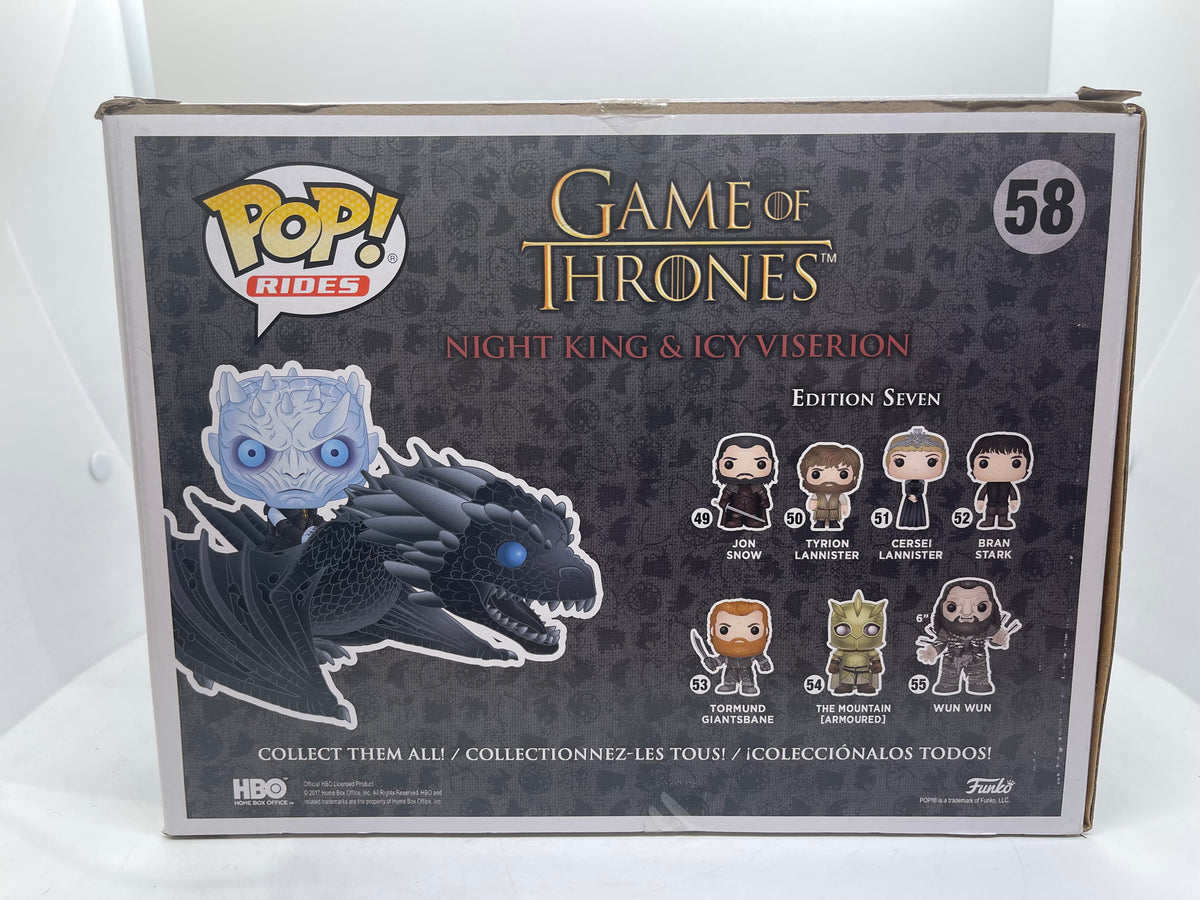 Funko Pop! Rides Game of Thrones Night King & Viserion GITD Box #58