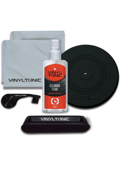 VinylTonic Vinyl Cleaning Kit VT19 100ml Fluid + Brush & Metal Tin