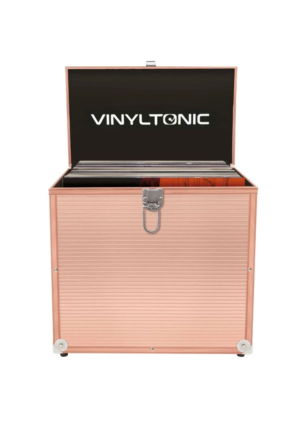 VinylTonic 12" Vinyl Storage Case Rose Gold 40 LP + Sleeves x10