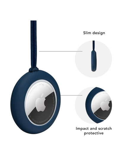 dbramante1928 - Greenland - AirTag Case With Strap - Pacific Blue