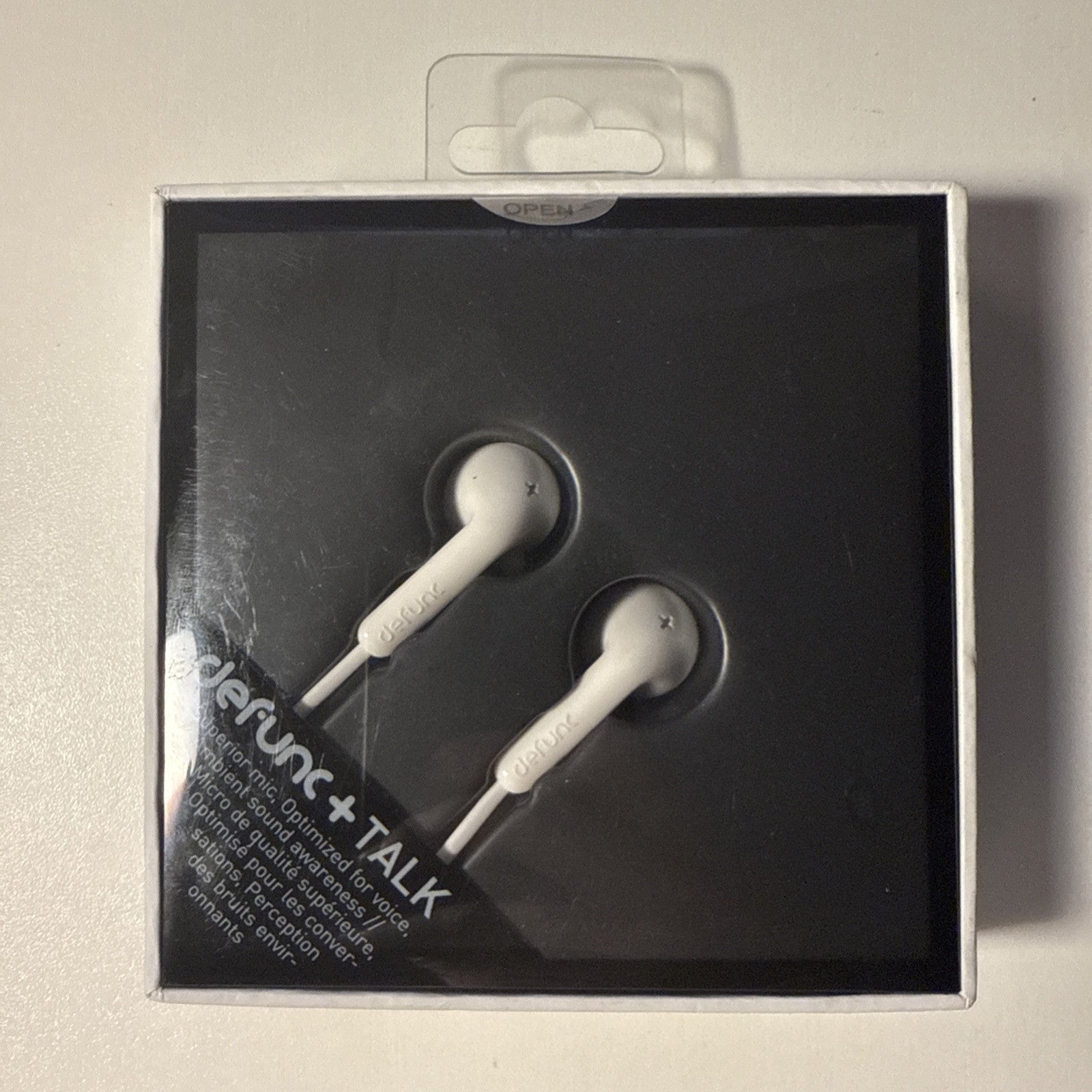 DeFunc Plus Talk In-Ear Headphones with Microphone - White (D0012)