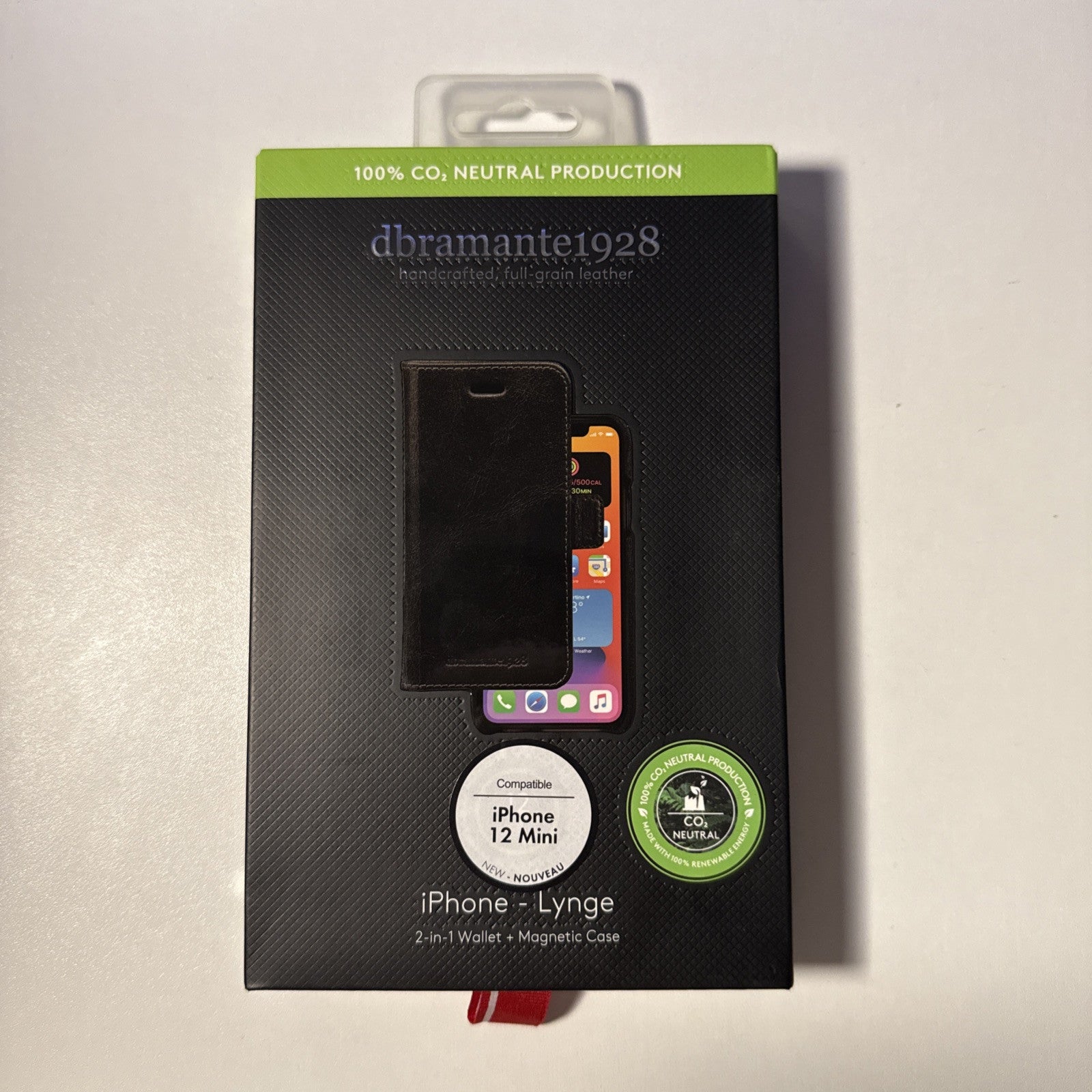 dbramante1928 iPhone 12 Mini - Lynge - Black - 2-in-1 Wallet + Magnetic Case 