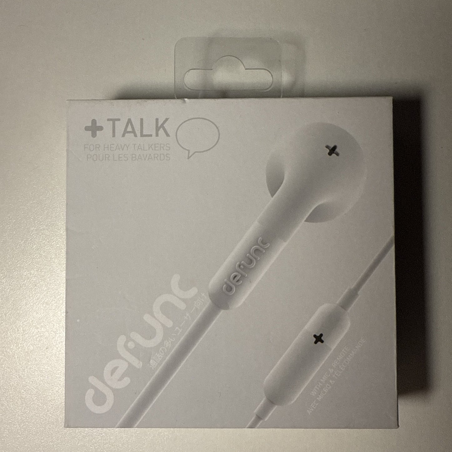 DeFunc Plus Talk In-Ear Headphones with Microphone - White (D0012)