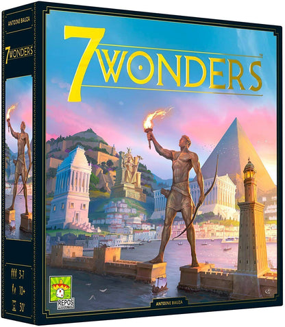 7 Wonders Board Game Strategy Card Drafting Game 3–7 Players Ages 10+