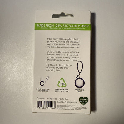 dbramante1928 - Greenland - AirTag Case With Strap - Pacific Blue