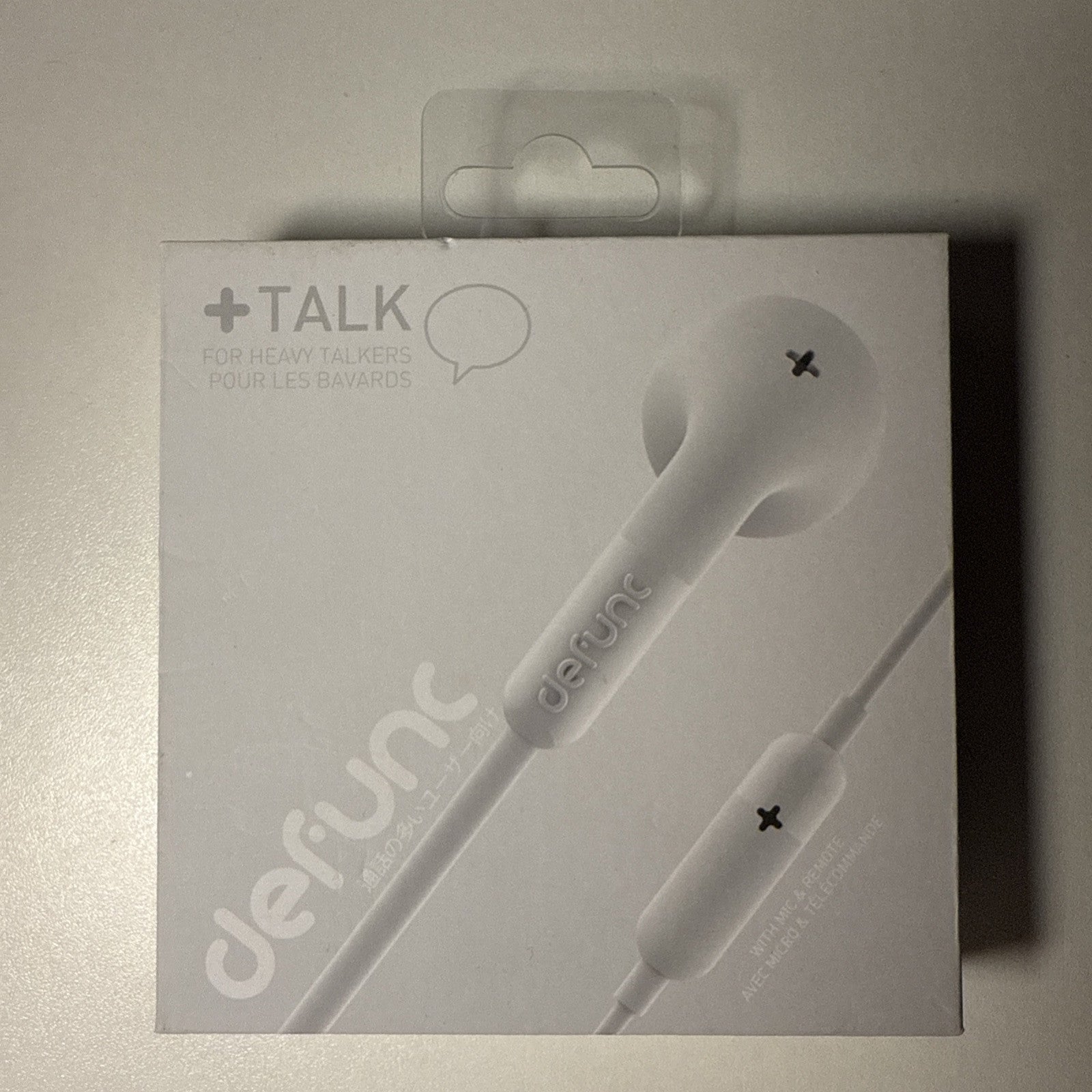 DeFunc Plus Talk In-Ear Headphones with Microphone - White (D0012)