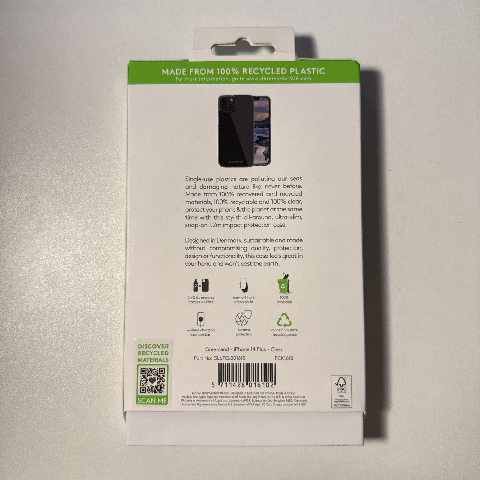 dbramante1928 - Greenland - iPhone 14 Plus - Clear Case