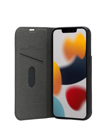 dbramante1928 Oslo - Ultra-Slim Wallet Case - iPhone 13 - Black Leather